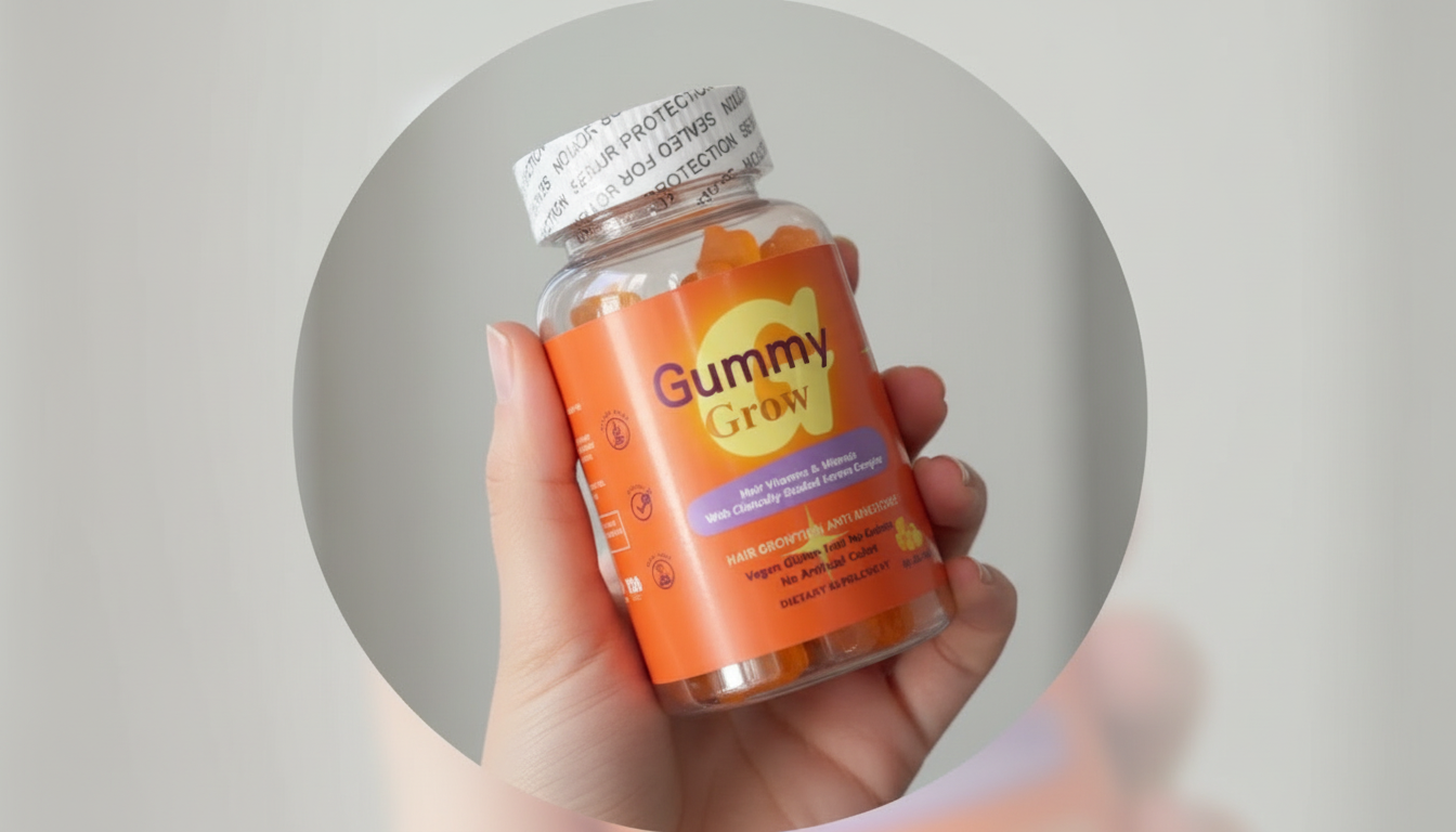 Gummy-Grow – سرّ الشعر الكثيف، القوي، واللامع اللي ما تقدرين تخفينه!